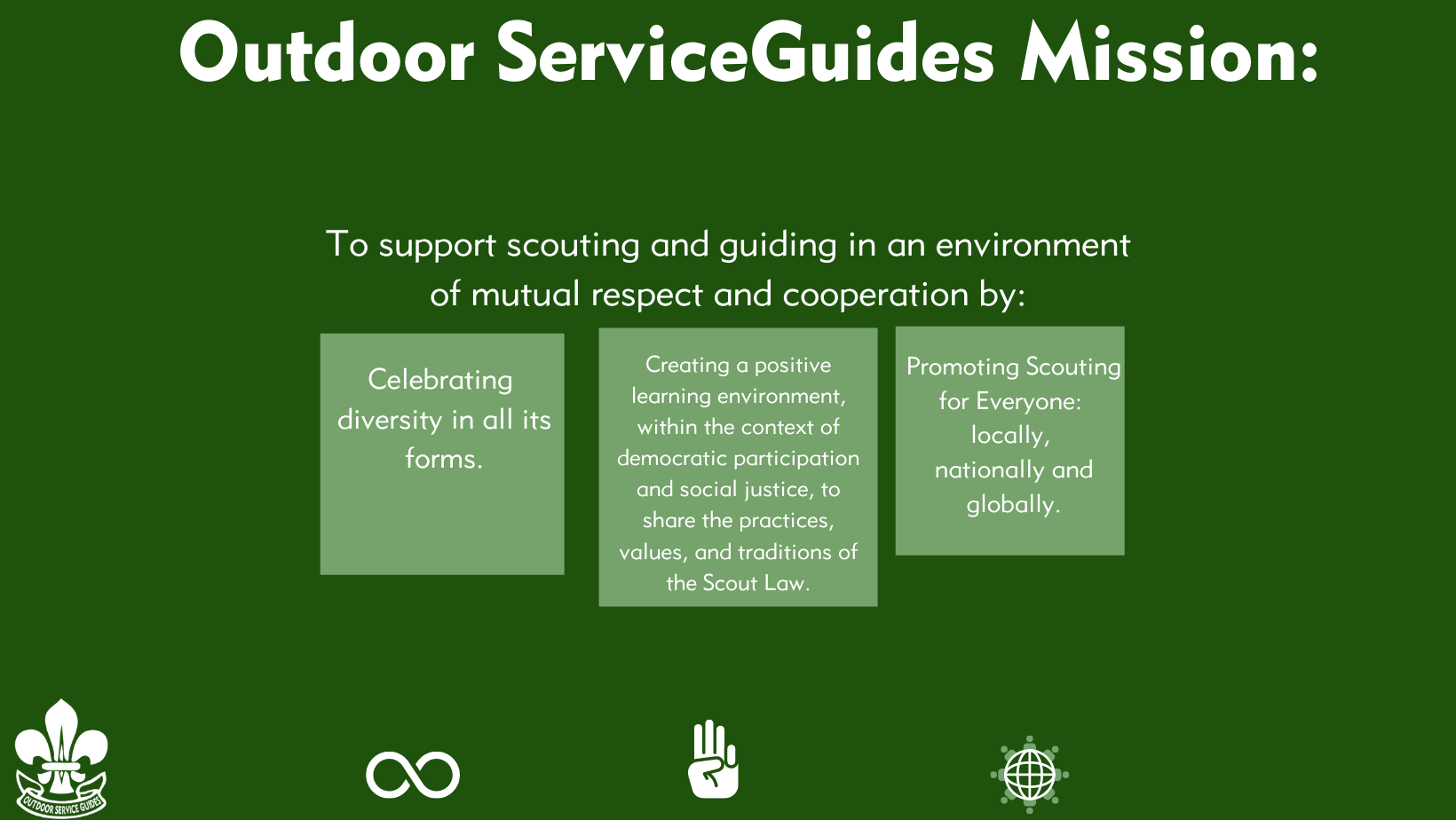 Our Mission Outdoor Service Guides